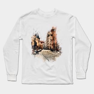 Prague street art #prague Long Sleeve T-Shirt